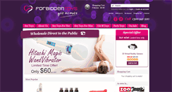 Desktop Screenshot of forbiddentoys.com.au